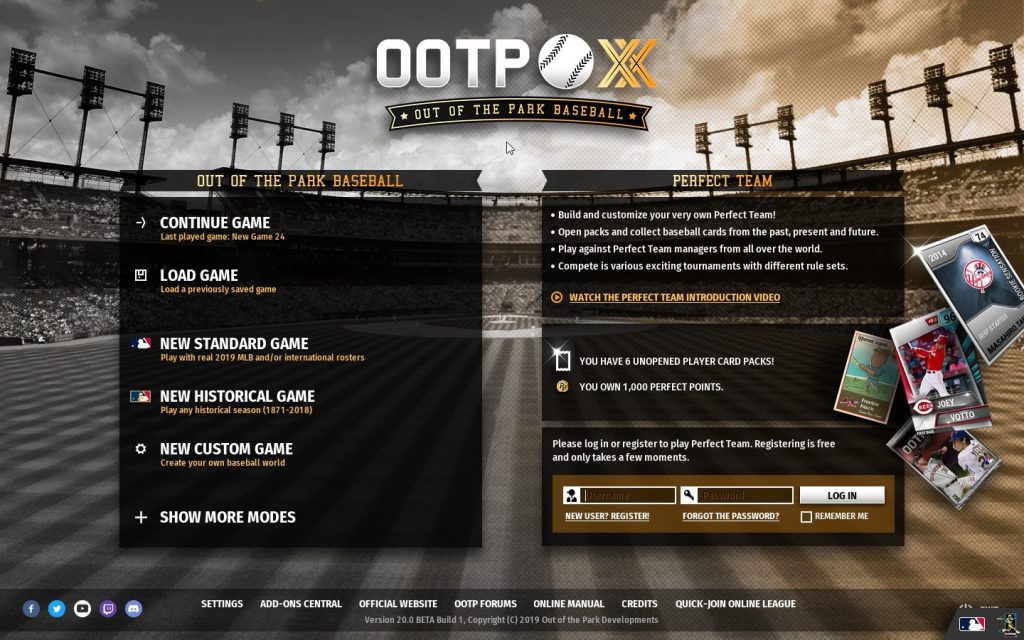 Out of The Park Baseball 20
